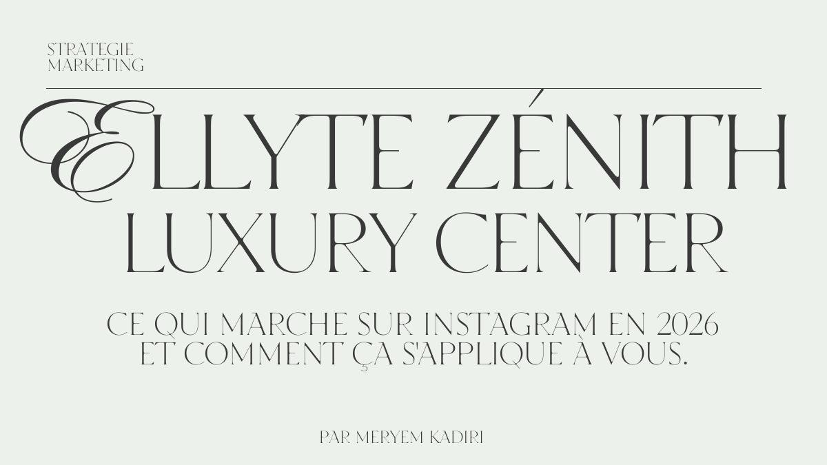Audit Digitale Ellyte Zénith luxury center
